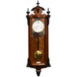 A 19th Century walnut cased Vienna clock,
