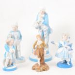 A collection of 19th century Continental porcelain figures.