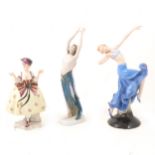 Rosenthal and other Continental porcelain figures.