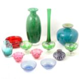 Mdina and other decorative and art glasswares.