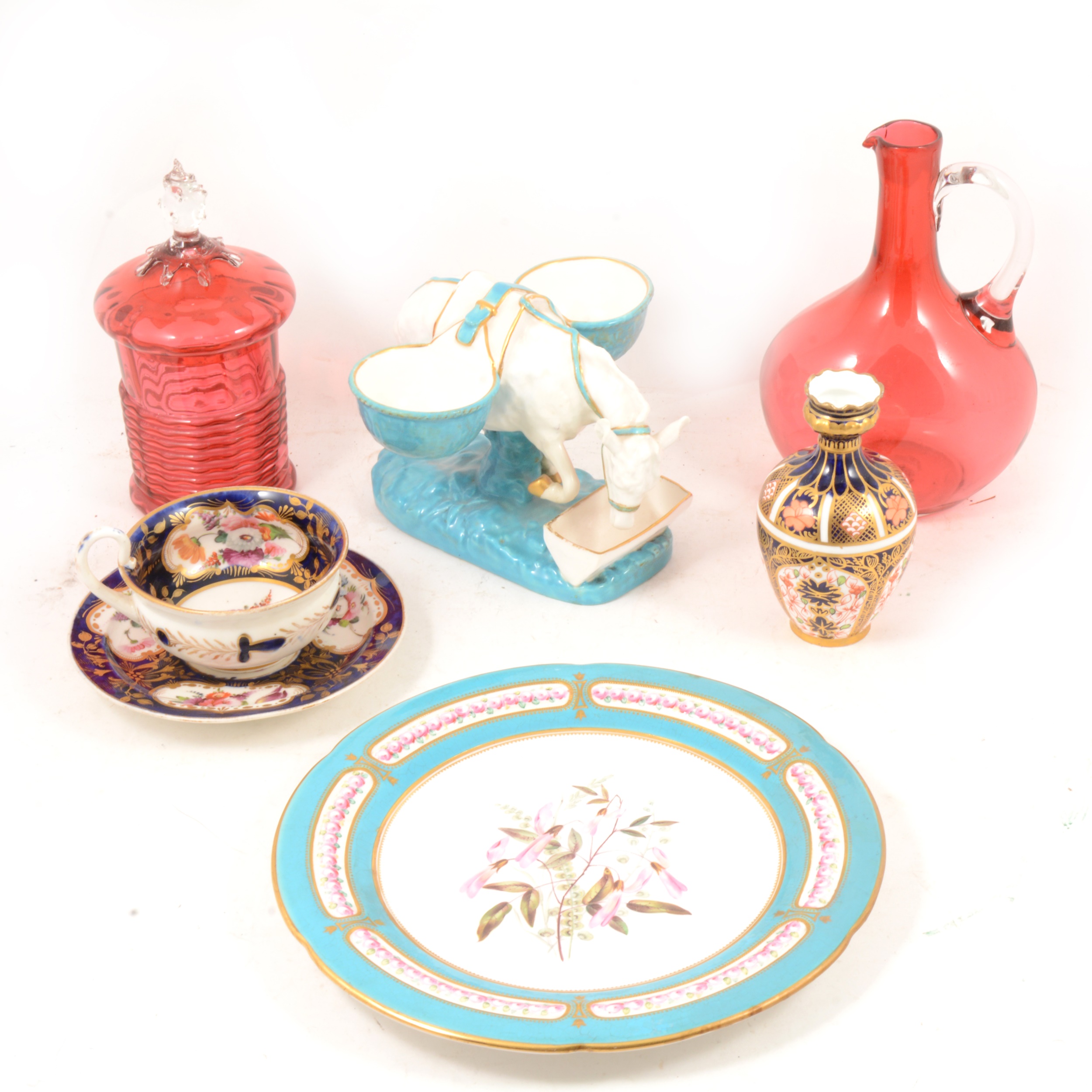 Quantity of decorative ceramics including Royal Crown Derby and Royal Worcester,