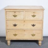 Stripped pine chest of drawers,