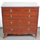 George III mahogany chest of drawers,