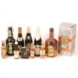 Chivas Regal, 12 year old, and other whiskies and ales.