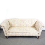 Victorian settee, double drop-end,