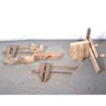 Wooden clamps, block planes, etc.