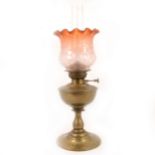Edwardian brass oil lamp