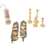 Quantity of brass and metalware,