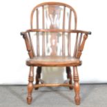 Child’s elm and yew wood Windsor chair,