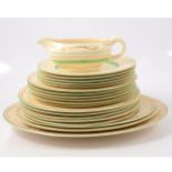 Clarice Cliff Newport Pottery part dinner service,