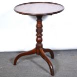 Victorian mahogany tripod table,