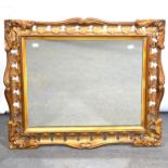 Gilt gesso wall mirror,