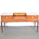 Mahogany sideboard, adapted from a table piano,