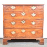 George III mahogany chest of drawers,
