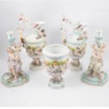 Sitzendorf style porcelain,