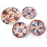 Four Japanese Imari plates,