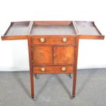 Sheraton pattern mahogany dressing cabinet,