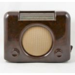 Bush type DAC 90A Bakelite radio.