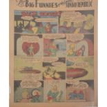 Buck Rogers newspaper comic strip pages, 32 colour supplement pages 1940-1941