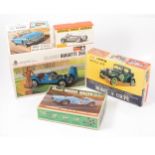 Five model car kits