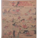 Buck Rogers newspaper comic strip pages, 39 pages, 1930 to 1931