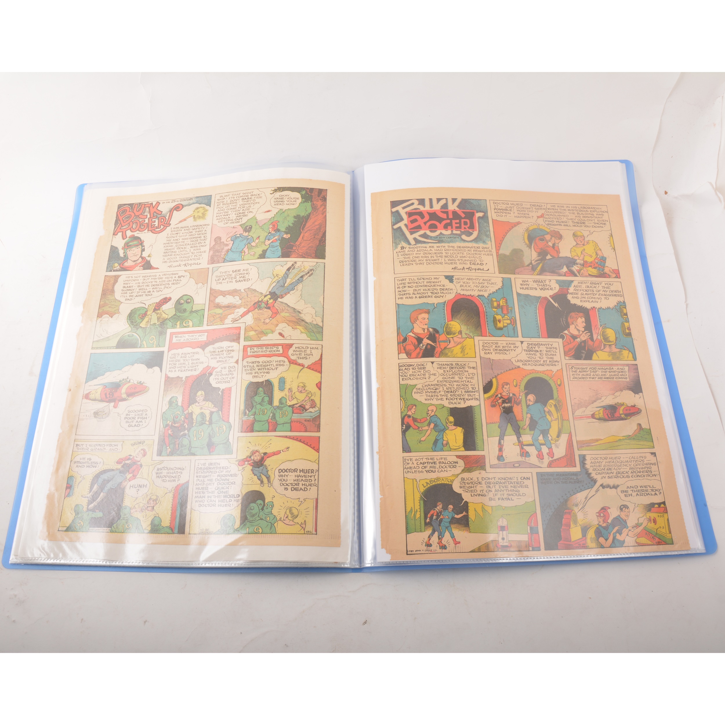 Three folders of Buck Rogers newspaper comic pages The Sunday Sun Baltimore 1934-1937 - Image 3 of 3