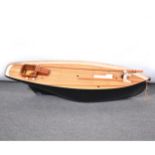 Part built scratch-built model boat kit the Bristol 'Cutter Cariad'