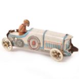 An early 20th century tin-plate penny toy motor car.