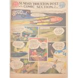 Buck Rogers newspaper comic strip pages, 40 colour supplement pages 1937-1939