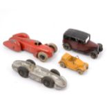 Four pre-war and later Dinky Toys