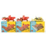 Corgi Major Toys; three including no.1111 Massey-Ferguson 780 Combine Harvester (x2),