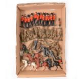 Lead painted soldiers and figures