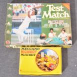 Meccano Highway set and cricket game.