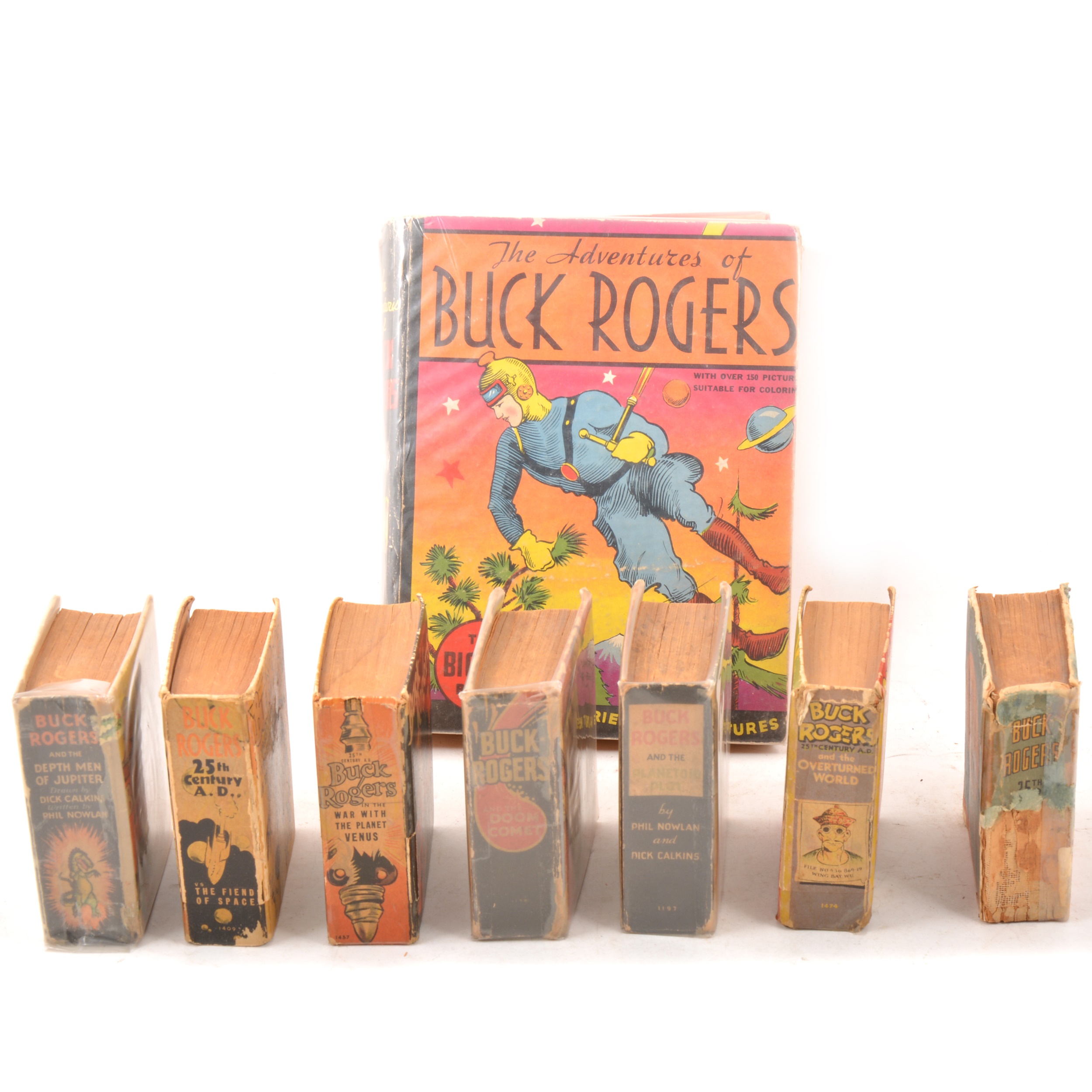 Eight Buck Rogers books, c1930s