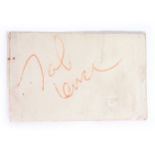 John Lennon - The Beatles, signature on cream paper