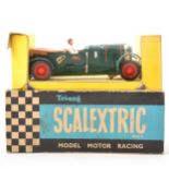 Tri-ang Scalextric slot-car racing model car; C/64 Bentley (1929)