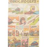 Eight folders of Buck Rogers newspaper comic pages by Rick Yager