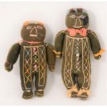 Two 19th century primitive folk art dolls