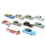 Ten loose mostly French Dinky Toys