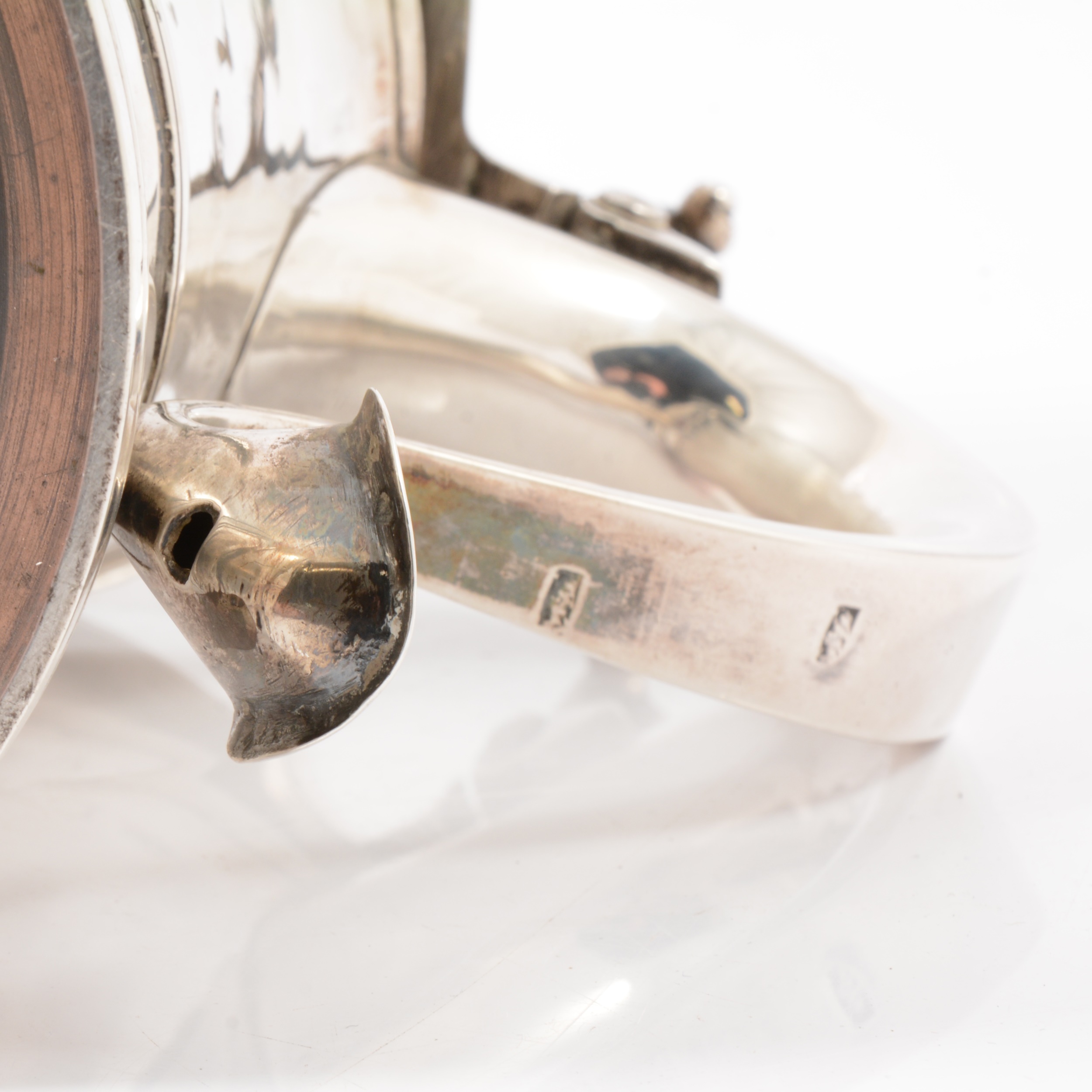 George II silver lidded tankard jug, John Bayley, London 1752. - Image 9 of 13