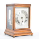 Walnut cased mantel clock, Winterhalder & Hofmeier movement