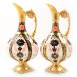 Pair of Royal Crown Derby ewers,