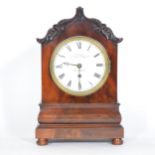 Victorian mahogany bracket clock, signed J Voak, London