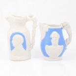 Two stoneware Commemorative jugs,