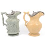 Julius Caesar jug and a Bacchanalian Dance jug,