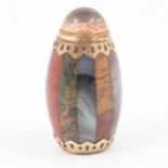 Scottish hardstone and yellow metal vinaigrette,