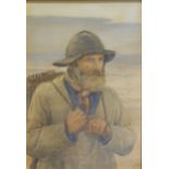 George Sheridan Knowles - Portrait of a fisherman.
