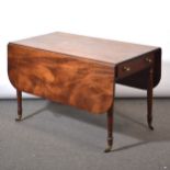 Early Victorian mahogany Pembroke table, of large size,