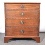 Victorian mahogany commode,