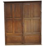 Large 19th Century oak pantry cupboard, (defective)